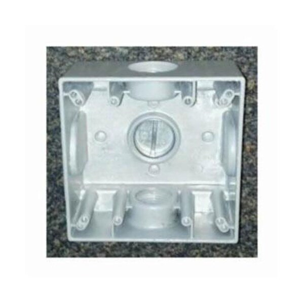 Mulberry Weatherproof boxes 2G WP BOX 3H1" W/LUG 30267 Zoro